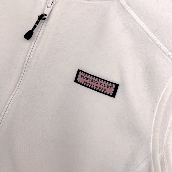 VINEYARD VINES White Fleece Vest - Picture 4 of 5